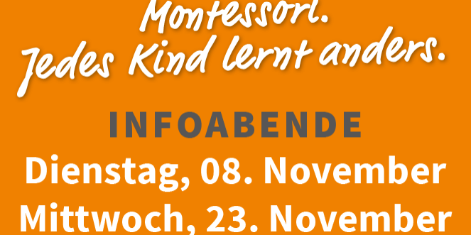 Infoabende 2022 Montessori Würzburg